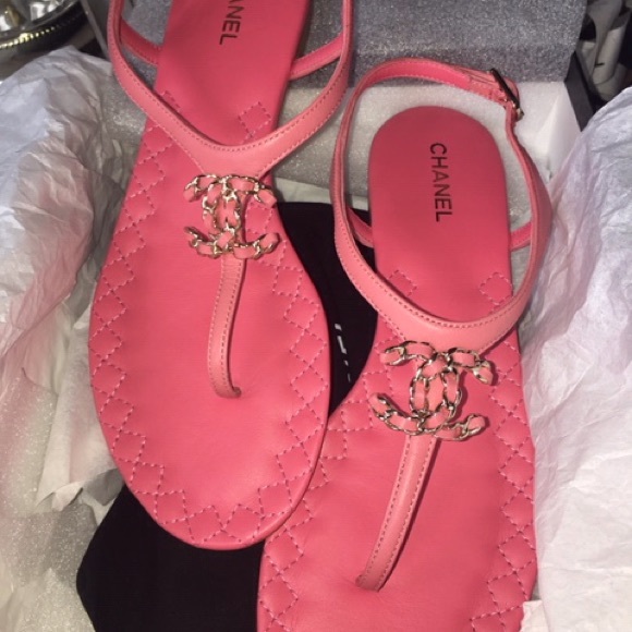 Sold on Tradesy! Chanel CC Sandals - Picture 3 of 5